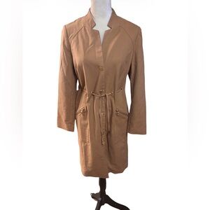 Chicos Utility Style Long Jacket Sz 0
